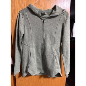 Eddie Bauer Womens Full Zip Hoodie Jacket Activewear Green Small S Casual